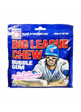 Chiclete Importado Big League Chew Blue Raspberry