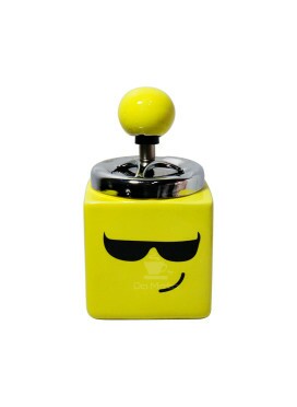 Cinzeiro de Cerâmica Emoji Óculos