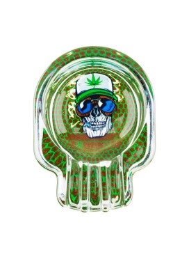 Cinzeiro de Vidro Caveira Premium