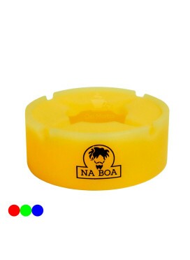Cinzeiro de Silicone Na Boa Fluorescente c/ Tampa