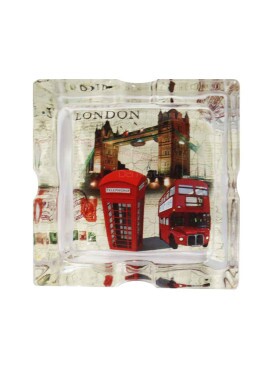 Cinzeiro de Vidro Quadrado Telephone