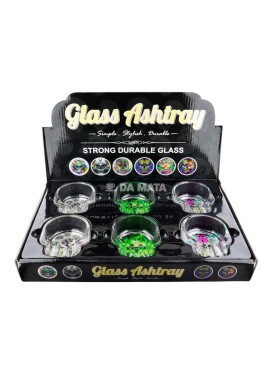 Caixa de Cinzeiro de Vidro Caveira Cristal