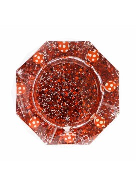 Cinzeiro de Resina Cogumelos Red Shine