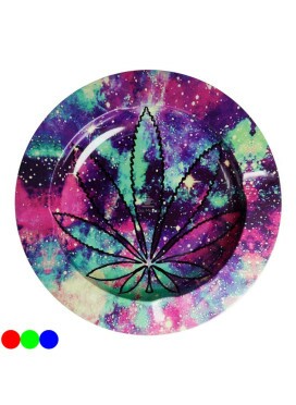 Cinzeiro de Metal Colorful Leaves