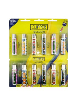 Cartela de Isqueiro Clipper Weed Boarding