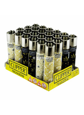 Caixa de Isqueiro Clipper Leaves Tiles 