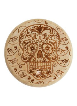 Dichavador de Madeira Skull With Cross
