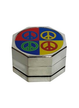 Dichavador de Metal Octagonal Peace & Love