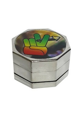 Dichavador de Metal Octagonal Smoke