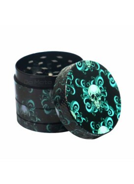 Dichavador de Metal 4 Partes Octopus Skull