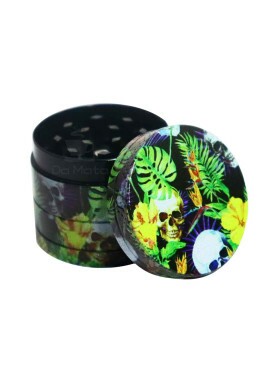 Dichavador de Metal 4 Partes Tropical Skull