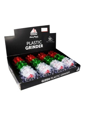 Caixa de Dichavador Gizeh Plástico Mix 60mm