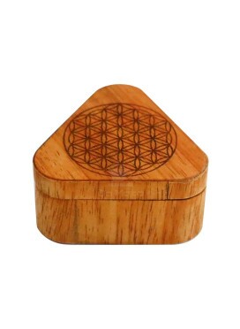 Dichavador Triangular Wood Burning Flor da Vida