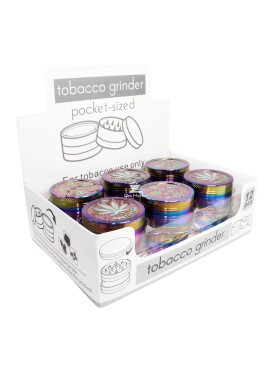 Caixa de Dichavador de Metal Amsterdam Rainbow 