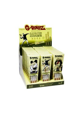 Caixa de Cone G-Rollz Banksy's King Size Hemp