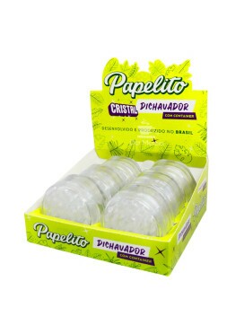 Caixa de Dichavador de Policarbonato Papelito com Container Cristal