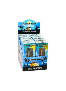 Caixa de Piteira de Vidro Black Trunk Longa Full Print Colors