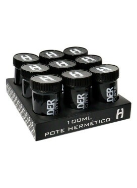 Display de Pote Hermético Holder 100ml Preto
