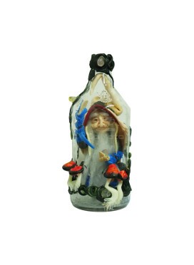 Duende na Garrafa Médio Azul