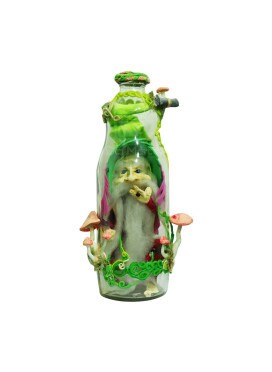 Duende na Garrafa Grande Verde
