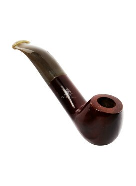 Cachimbo Elite Mini Curvo C/ Piteira de Chifre