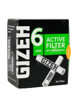 Filtro de Carvão Ativado Gizeh 6mm