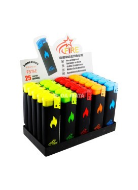 Caixa de Isqueiro Maçarico Firestar Wind-Proof C/25un