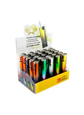 Caixa de Isqueiro Maçarico Recarregável do Zodíaco C/25un 