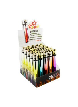 Caixa de Isqueiro Recarregável Firestar Metal Plane C/25 uni