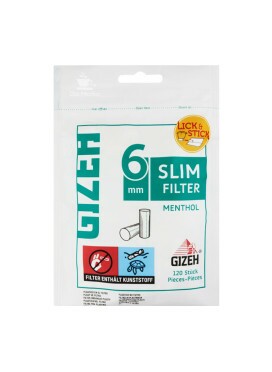 Filtro Gizeh Menthol Slim