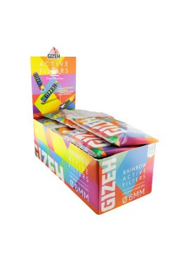 Caixa de Filtro Carvão Gizeh Rainbow 6mm