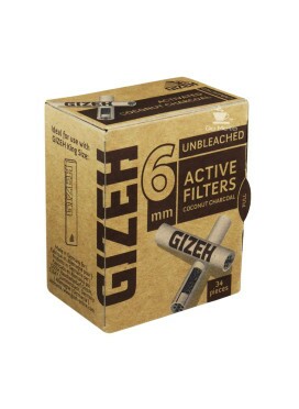 Filtro Carvão Gizeh 6mm Brown