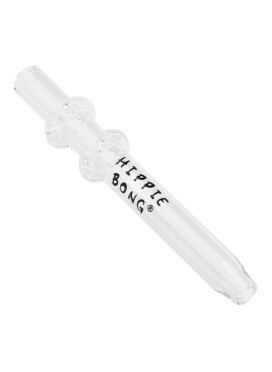Dab Straw de Vidro Hippie Bong Longo