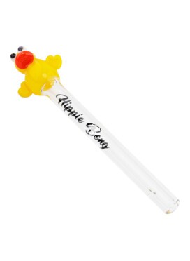 Piteira de Vidro Hippie Bong Pato Amarelo 6mm