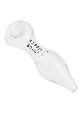 Pipe de Vidro Hippie Bong Transparente 06mm