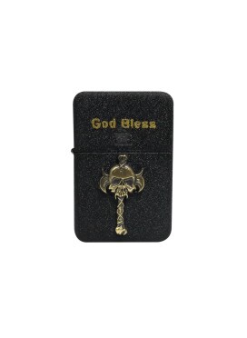 Isqueiro Clássico Skull Cross