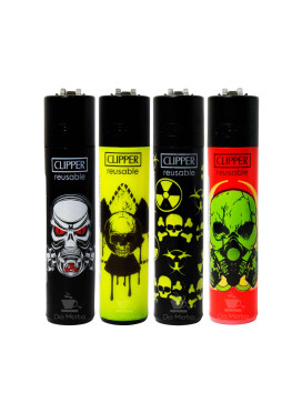 Isqueiro Clipper Toxic Skull Edição para colecionador