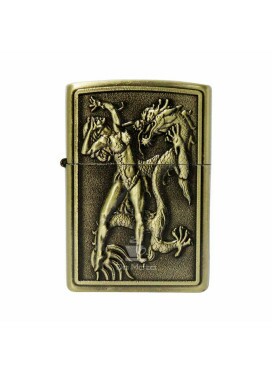 Isqueiro de Metal Dourado Woman and Dragon