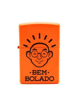 Isqueiro Zippo Logo Bem Bolado laranja