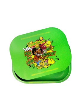 Bandeja de Metal HoneyPuff c/ Tampa Magnética Music