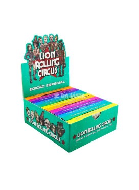 Caixa de Seda Lion Rolling Circus Brasil Edition King Size C/ Piteira