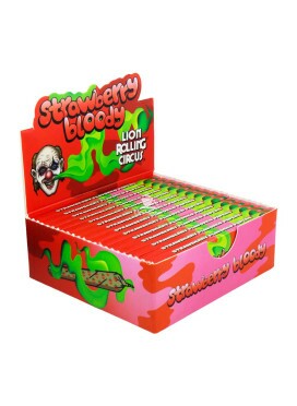 Caixa de Seda Strawberry Bloody Lion Rolling Circus 1 1/4