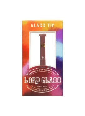 Piteira de Vidro Lord Glass Colors Bege