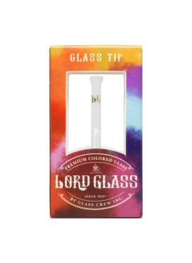 Piteira de Vidro Lord Glass Colors White
