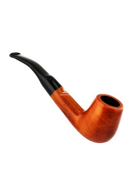 Cachimbo Maestro Briar Tradicional Curvo C/ Piteira de Resina