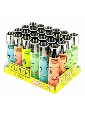 Caixa de Isqueiro Clipper Manga Faces 