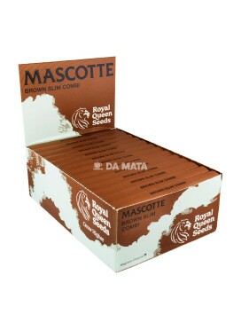 Caixa de Seda Mascotte Royal Queen Seeds King Size + Tips