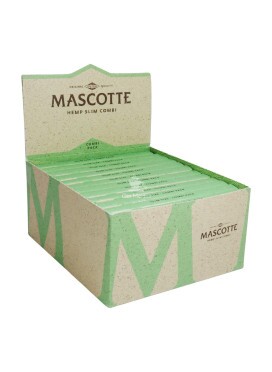 Caixa de Seda Mascotte Hemp King Size Slim c/ Piteira 