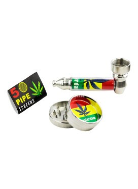 Kit Pipe Metálico C/ Case e Acessórios
