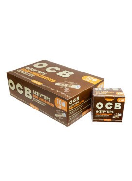  Caixa de Filtro de Carvão Ativado OCB Slim Unbleached 